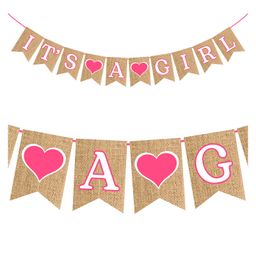Zyozi Its A Girl Banner for Baby Shower Decorations Pink - Pack of 1-image-75