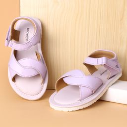 Babyoye Velcro Closure Sandals - Purple-image-44