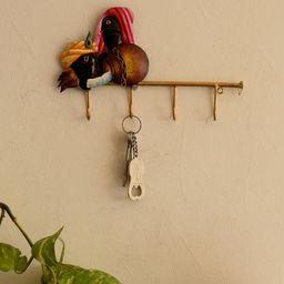 eCraftIndia Radha Krishna Wrought Iron Key Holder-15