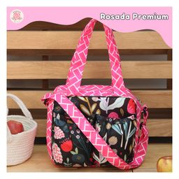 Rosada Black Tulips Insulated Sling Tiffin Bag for Kids boy girl mom for School and Travel| Insulated Tiffin Multi-Purpose Tiffin Bag for Picnic, Class, Tuition Lightweight and Durable-image-87