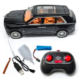 The Flyers Bay Rolls-Royce Cullinan RC Car, 1:22 Scale,Die-Cast Model with Openable Doors, Lights and Smoke Effects, Toy for Kids (Black)-image-16