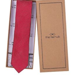 The Tie Hub Men Printed Skinny Tie-image-67