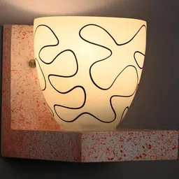 SOMIL White Glass Cylinder Printed Wall Lamps-image-85