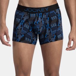 Jockey Men Printed Super Combed Cotton Ultrasoft Trunk FP23-0105-BSD02-15