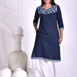 Rashmi Shree Creation Women Yoke Design Straight Kurta-image-93