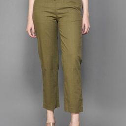 Xpose Women Relaxed Straight Leg Straight Fit High-Rise Easy Wash Trousers-picture-29