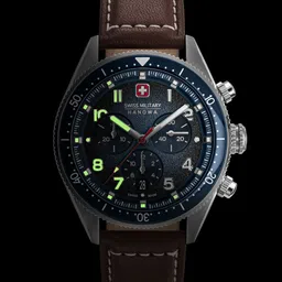 SWISS MILITARY HANOWA Men Dial & Leather Straps Analogue Chronograph Watch SMWGC0003802-image-70