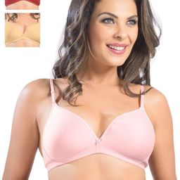 Sonari Pack of 3 Medium-Coverage Plunge Bras-0