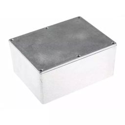 RS PRO Silver Die Cast Aluminium Enclosure, IP66, Silver Lid, 165.8 x 127.3 x 76.3mm Model No 5173490-image-17