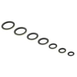 RS PRO Metric Bonded Seal Kit Nitrile, Kit Contents 125 Pieces Model No 850697-24