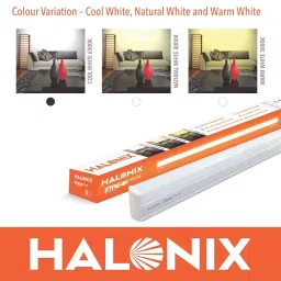 Halonix Streak Square LED Batten Polycarbonate 5 W 6500 K, Cool White (Pack of 2 Pcs) image 3