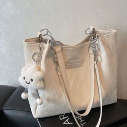 StyleCast PU Shopper Tote Bag-image-6