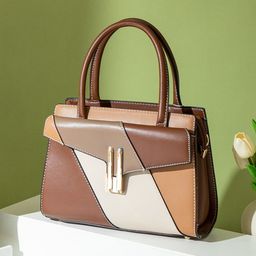 Diva Dale Women Colourblocked Structured Handheld Bag-image-80