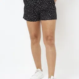 SAKURA Women Geometric Printed Regular Fit High-Rise Shorts-picture-22