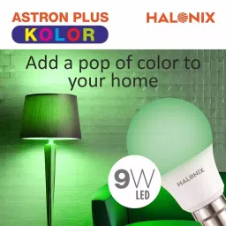 Halonix Astron Plus LED Bulb 9 W 6500 K Color Temperature, Green (Pack of 2 Pcs) image 2
