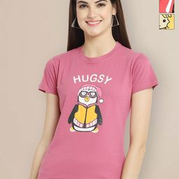 Metronaut Women Pack of 3 Graphic Printed Round Neck Cotton T-shirts-image-41