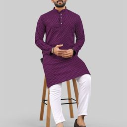 Moda Rapido Men Ethnic Motifs Printed Kurta-image-8