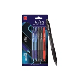 Cello Jetta Gel Pen Click Mechanism Closure Type Blue, Black & Red Ink, 8907234015362 (Pack of 5)-image-92