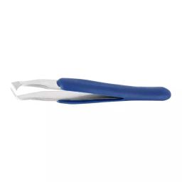 IDEAL-TEK ESD TWEEZER, BENT/FLAT, 115MM, 15AGW.C.DR.1-30