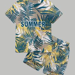 BAESD Boys Printed T-shirt with Shorts-image-92