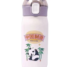 Toyshine Double Walled Stainless Steel Dual Cap Water Bottle White - 500 ml-image-5