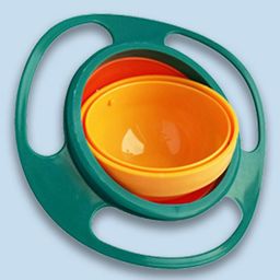 Mihar Essentials 360 Degree Rotating Spill Proof Gyro Bowl With Lid - Color May Vary-22
