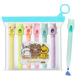 FunBlast Cartoon Design Highlighter Pens  6 Pcs Multicolor-picture-12