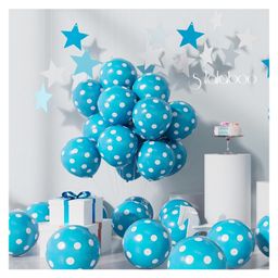 Funcart Light Blue Polka Dot Balloons - Pack of 50-image-64