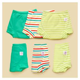 SuperBottoms Padded Underwear for 1-2Y Babies Potty Training Pants for Mess-Free Diaper-Free Time Garden Green Pack of 6-picture-6