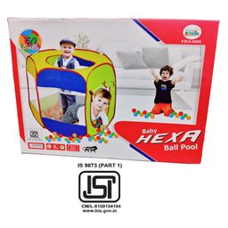 FunBlast Hexagon Ball Pool With 50 Balls - Multicolor image 2