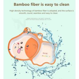 ARCADE TOYS Dog Shape Bamboo Dinnerware Set for Kids(Set of 5) - Multicolour image 2
