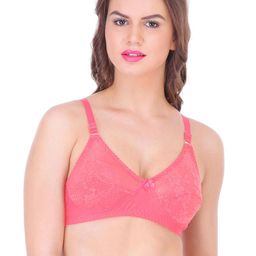 Claura Coral Pink Full-Coverage Bra-picture-45