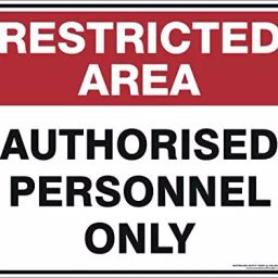 Color World Express 11x15 Inches Restricted Area Keep Out Vinyl Self Adhesive Sticker SS-11-picture-28