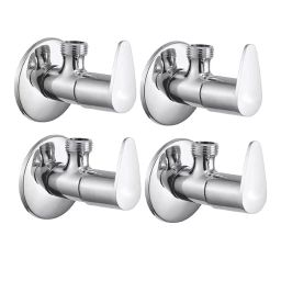 GENERIC Fusion Angle Valve Stainless Steel Chrome Finish Silver, FG975 (Pack of 4)-80