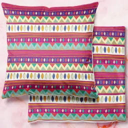 ArtzFolio Multicoloured Set of 2 Square Cushion Covers-image-81