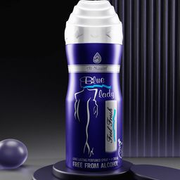 Al-Nuaim Set Of 2 Blue Wave & Blue Lady Alcohol Free Deodorant- 200 ml Each-picture-8