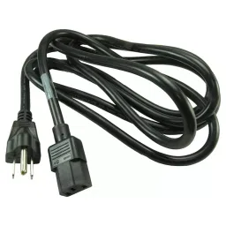 VOLEX POWER CORD NEMA5-15P/IEC, 7.5FT, 13A BLACK, 17255 10 B1-41