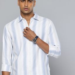 Flying Machine Slim Fit Striped Pure Cotton Casual Shirt-picture-42