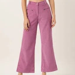 Off Label Women Smart Corduroy Trousers-image-50