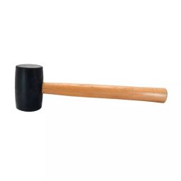 De Neers PVC Rubber Hammer with Wooden Handle 1.34 Kg (48 Oz) Head Weight, DN-4224-16