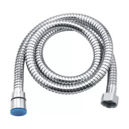 Goeka Double-Buckle Flexible JumboShower Tube 1½ m (150 cm) Silver Chrome Finish Stainless Steel for Bathroom-picture-21