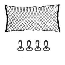 AllExtreme EXCMRT1 Elastic Mesh Rear Trunk Seat String Net Cargo Organizer Carrying Bag with 4 Hooks-61