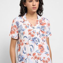 Dreamz by Pantaloons Printed Lapel Collar Lounge T-Shirt-image-63