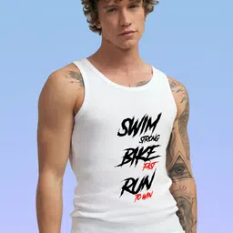 Uniplanet store Printed Scoop Neck Gym Vest UVM-SBR-WHT-S-image-62
