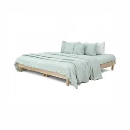 Zarf Blue 6 Pieces Egyptian Cotton Double King Superfine Bedding Set-picture-27