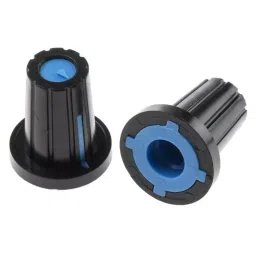 RS PRO 17 mm Black Potentiometer Knob for 6 mm Shaft D Shaped, 4676049-image-83