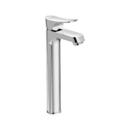 CERA Perla Single Lever Wall Mount Basin Mixer with Extended Body and Connection Pipe, F1012452-42
