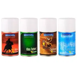 Airance 250 ml Each Musk,Khus (Vetiver), Oud Wood & Cool Splash Fragrance Automatic Air Freshener Refill Perfume Spray (Pack of 4)-image-37