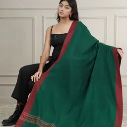 Zamour Woven Design Shawl with Kullu Border-picture-34