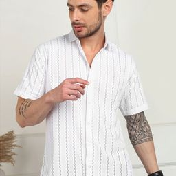 SZN Striped Collar Short Sleeves Shirt-picture-29